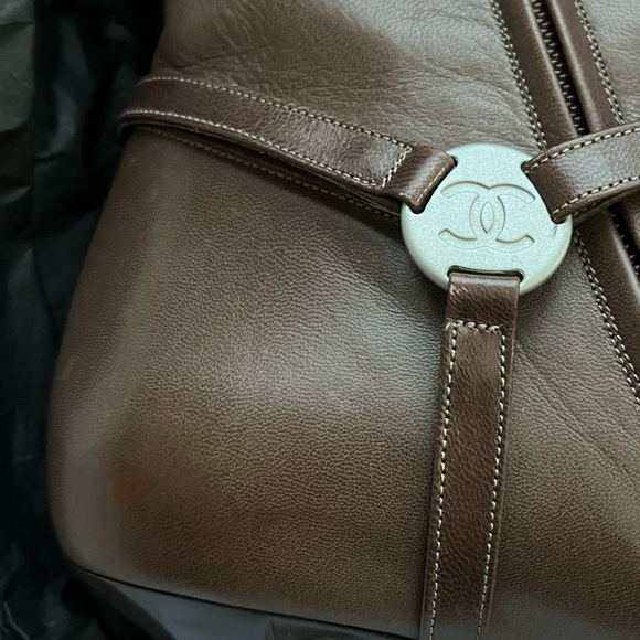 Chanel pointed toe bootie with velcro strap brown New with Box EU 39 US 9 - Picture 10 of 10